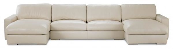 willis leather sectional