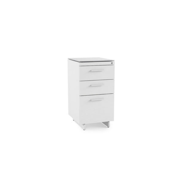centro office 6414 BDI 3 drawer file cabinet white 1