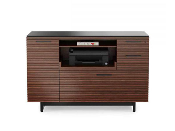 corridor office 6520 BDI multifunction cabinet chocolate walnut 1